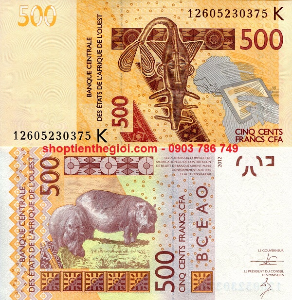 Senegal 500 francs 2012 UNC - SP006152
